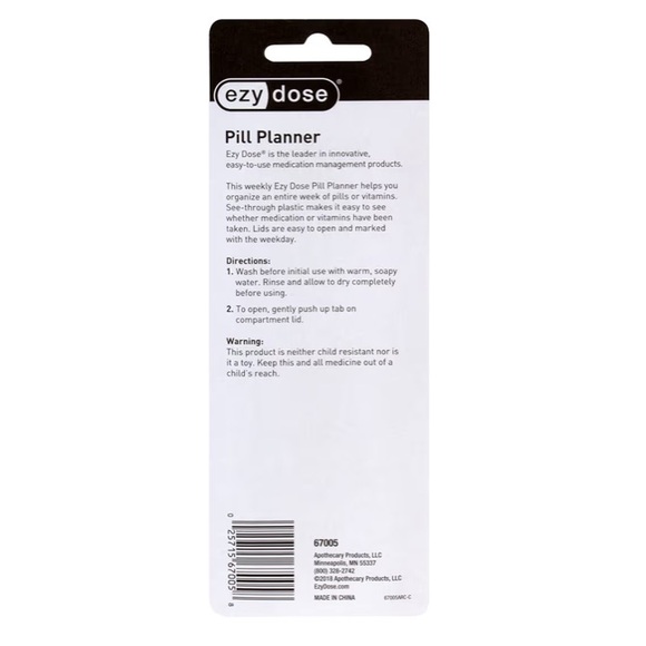 TWO Weekly Daily Pill Organizer NEW Green - Picture 5 of 5